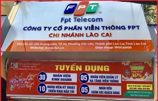 Mạng FPT Lào Cai - Đăng ký lắp đặt sửa chữa mạng FPT tại Lào Cai 1 Địa chỉ FPT Lào Cai