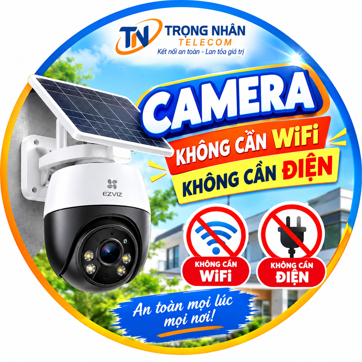Camera không cần WiFi không cần điện