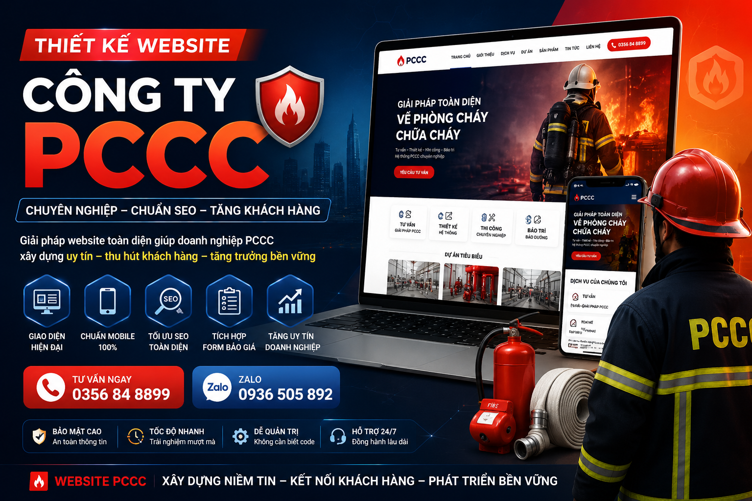 Thiết Kế Website Công Ty PCCC