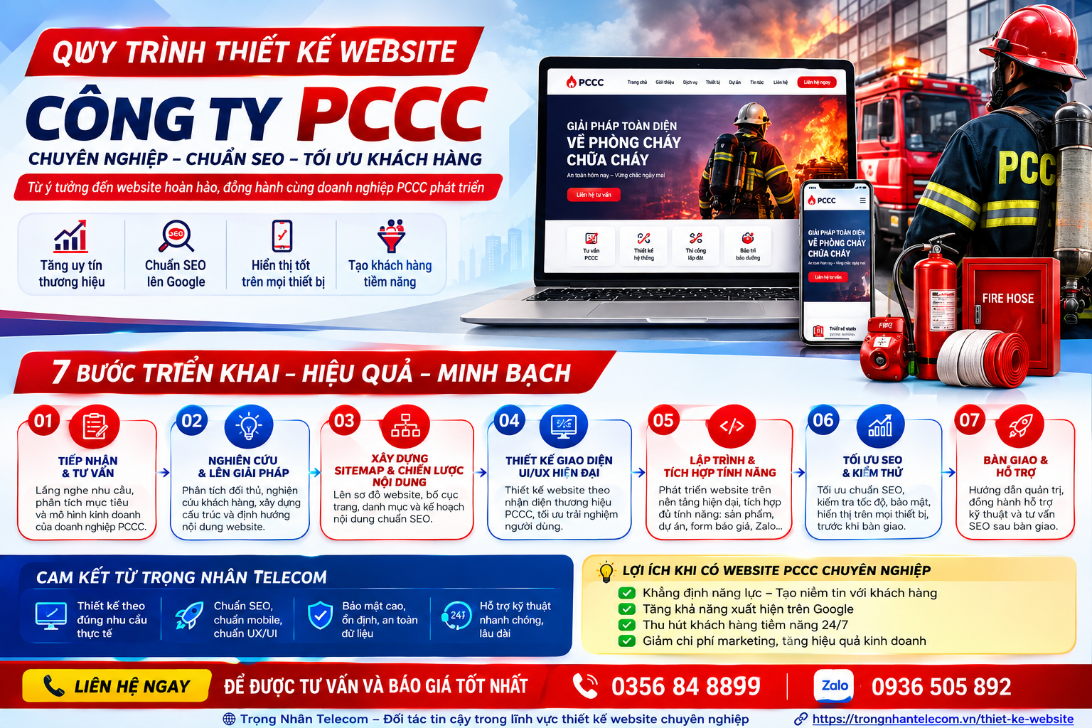 Thiết Kế Website PCCC Chuyên Nghiệp 3 Quy trình thiết kế website công ty PCCC